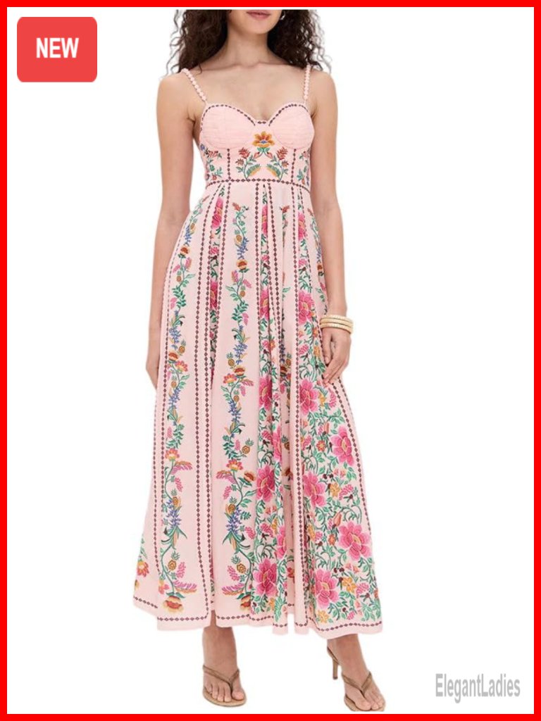 Sleeveless Halter High Waist A Line Beach Maxi Dress